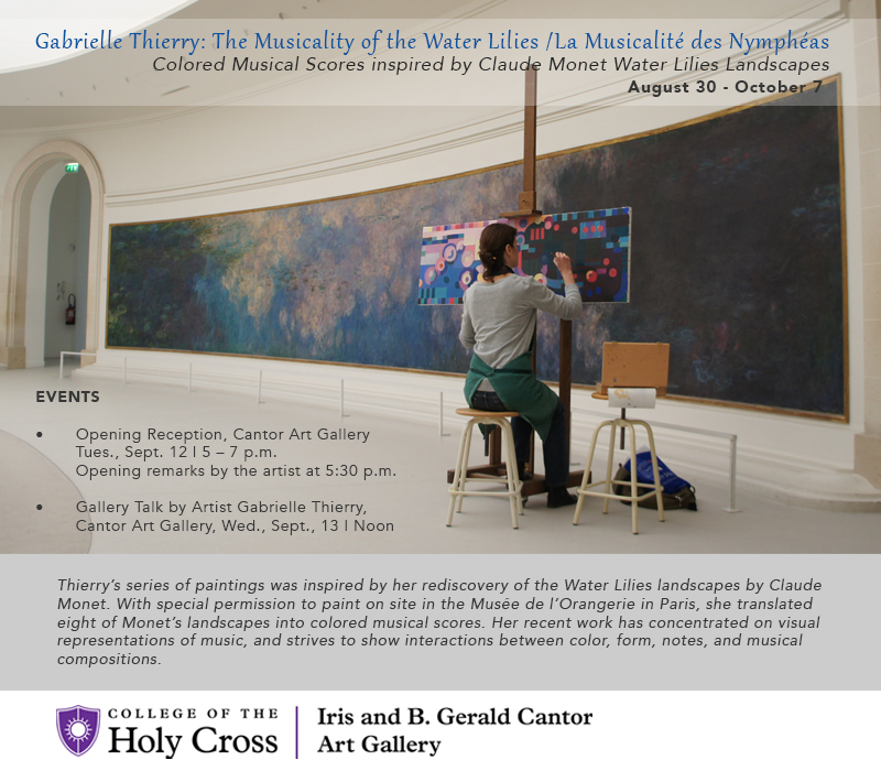 The Musicality of the Water Lilies / La Musicalité des Nymphéas  - Colored Musical Scores inspired by Claude Monet Water Lilies Landscapes