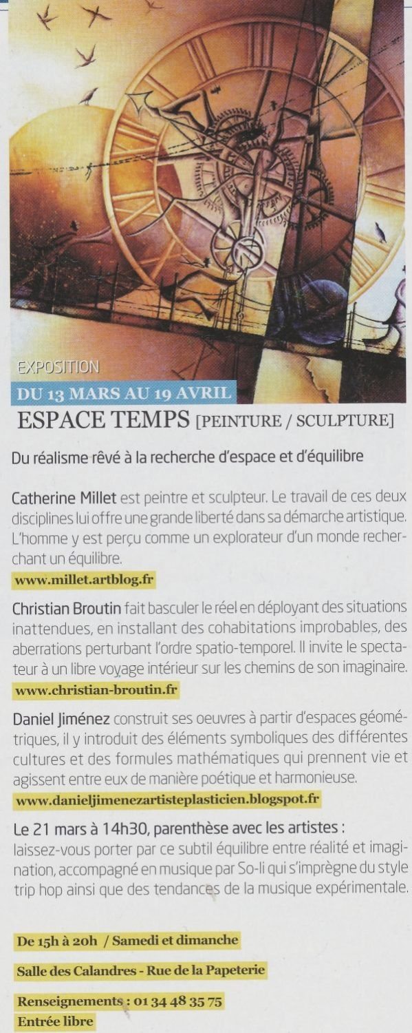 ESPACE TEMPS (Peinture Sculpture)