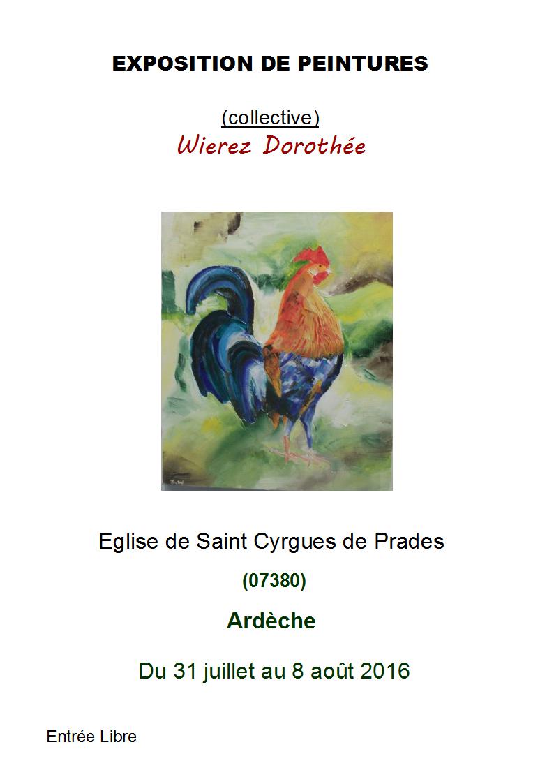 EXPOSITION DE PEINTURES - collective