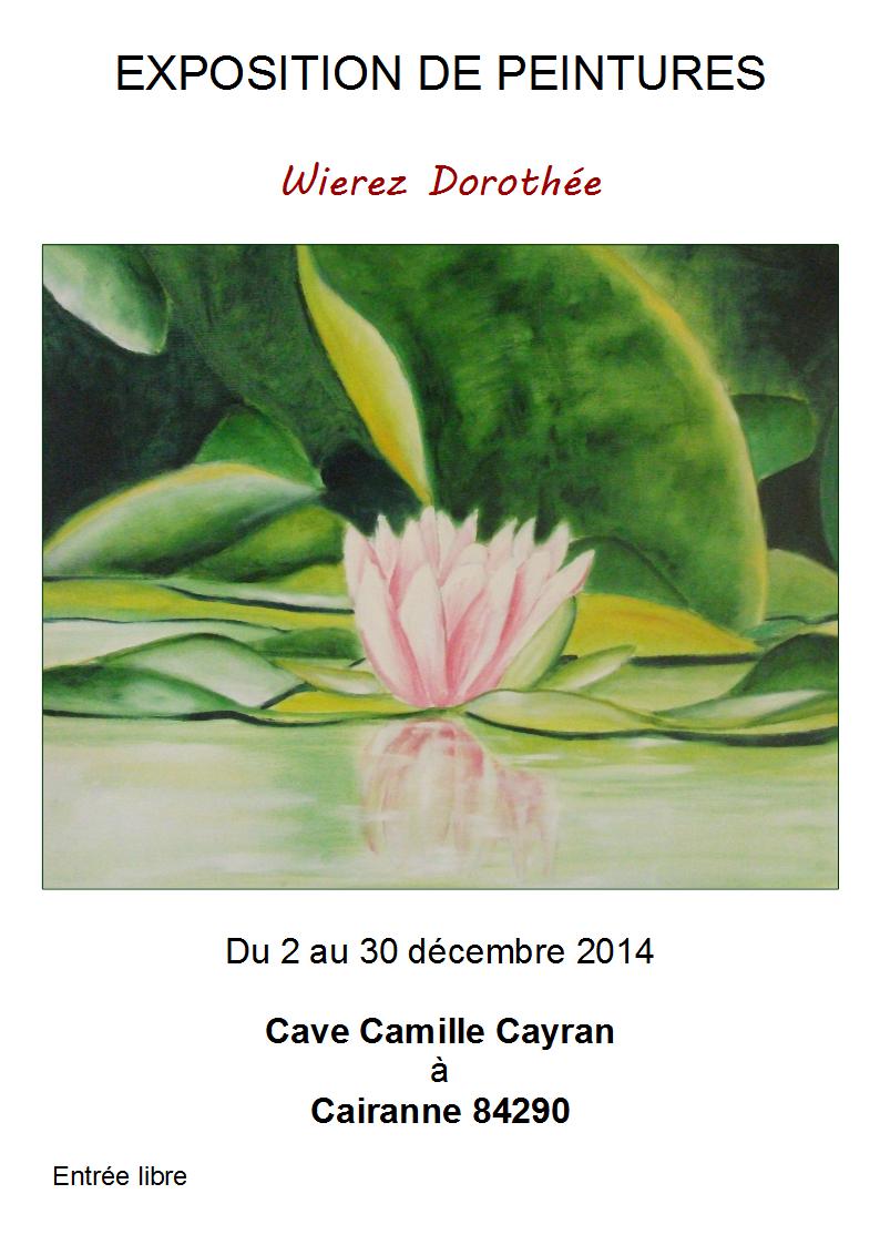 EXPOSITION DE PEINTURES