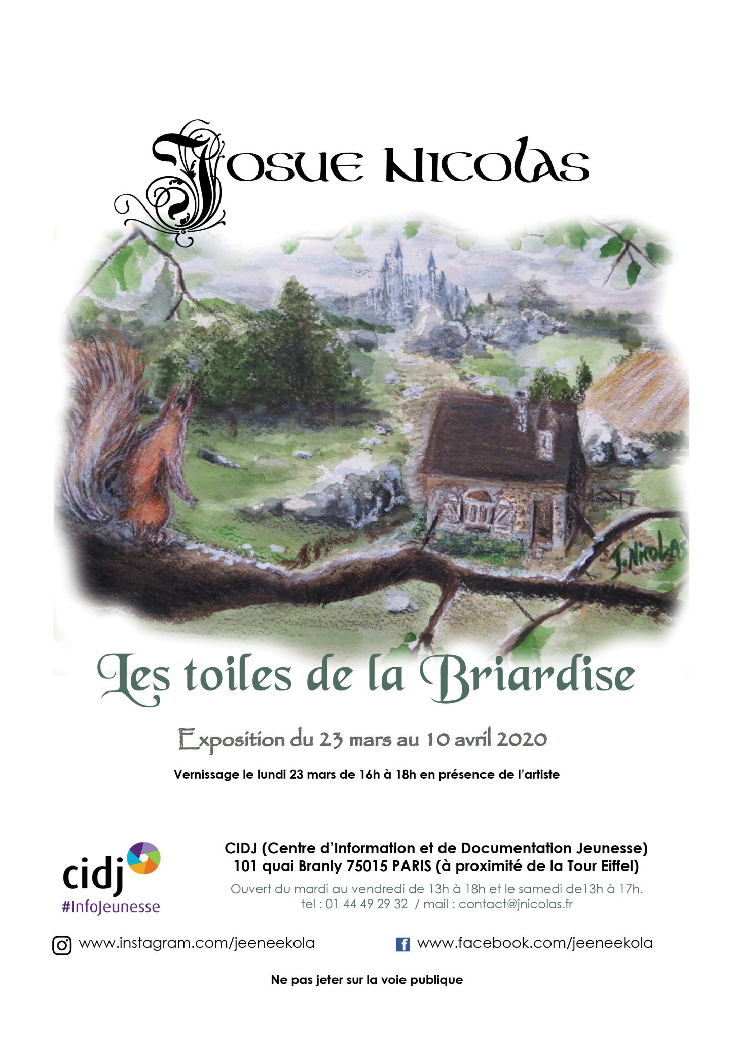 Exposition Josué NICOLAS - Les toiles de la briardise