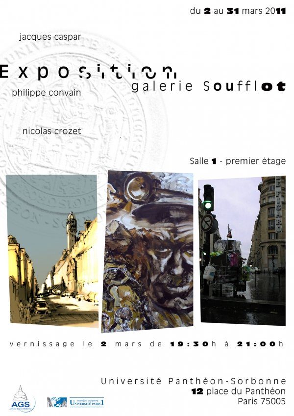 exposition à La galerie Soufflot Université Panthéon- Sorbonne