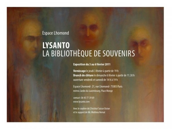 Exposition de Lysanto: "La bibliothèque de souvenirs"