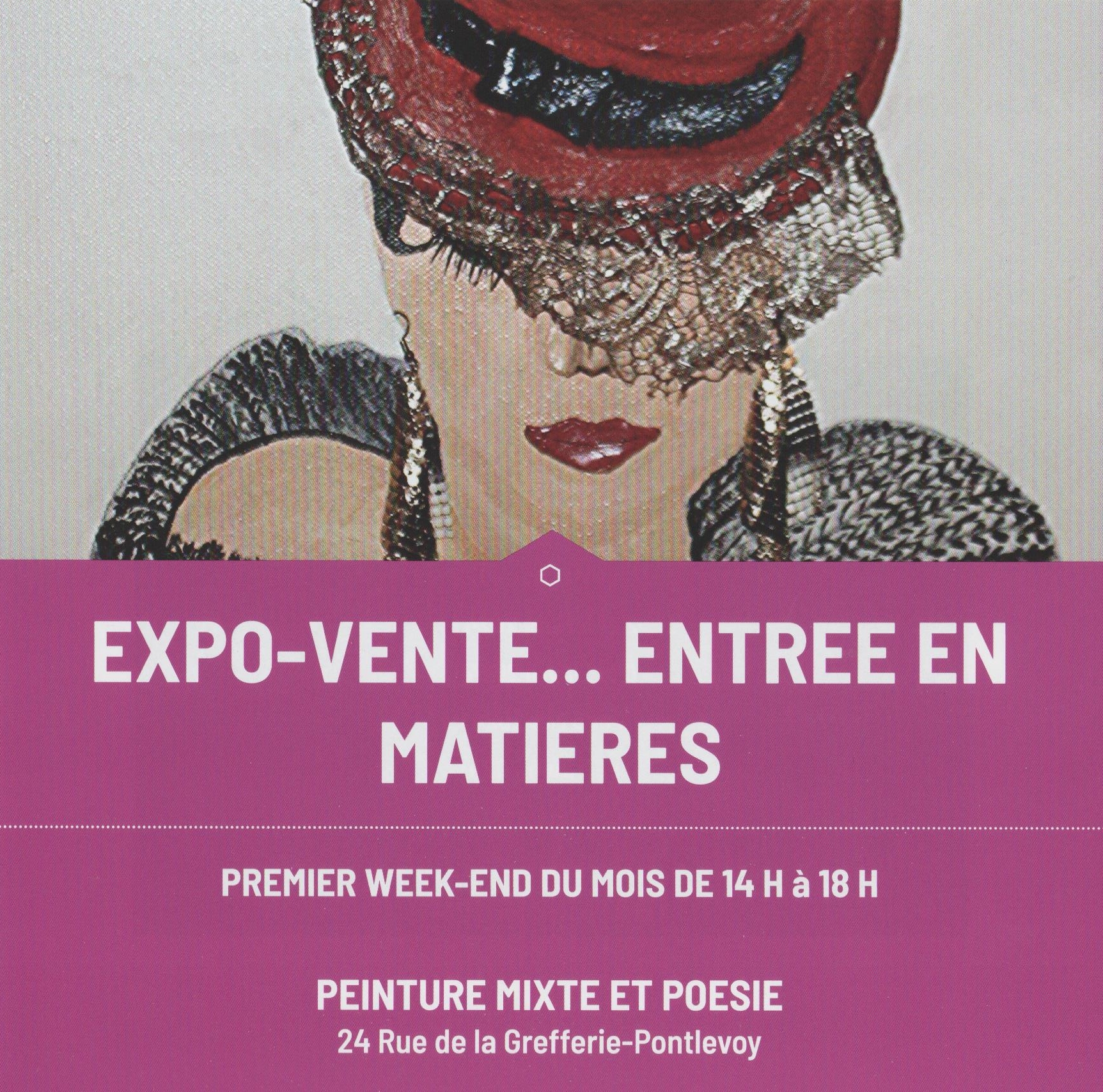 EXPOSITION-VENTE PEINTURE MIXTE ET POESIE