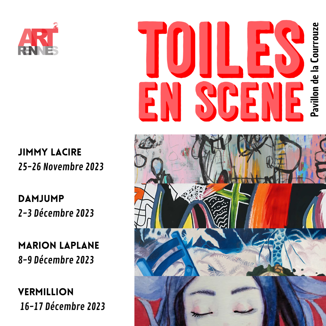 Toiles en scène, avec art2Rennes, live painting, la Courrouze, Rennes