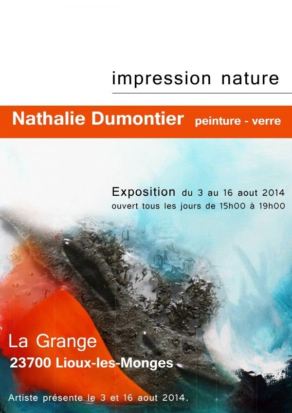 impression nature peintures et verres Nathalie Dumontier