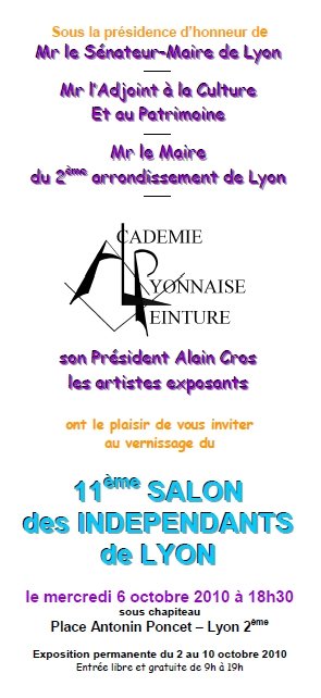 11 ème SALON des INDEPENDANTS de LYON