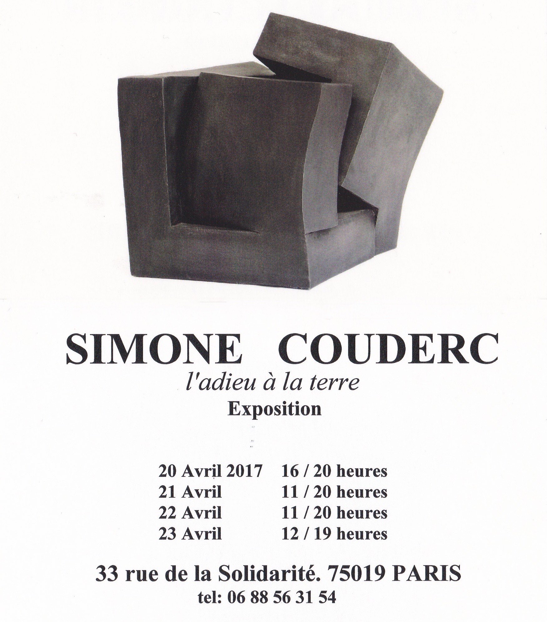 Exposition de Simone COUDERC