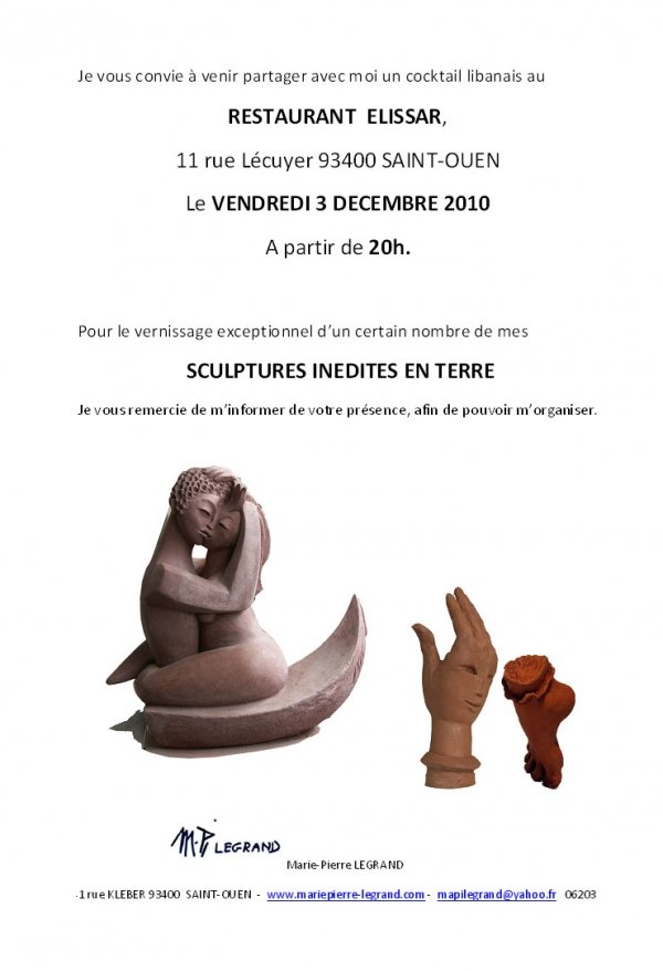 EXPOSITION MARIE-PIERRE LEGRAND - Restaurant ELISSAR