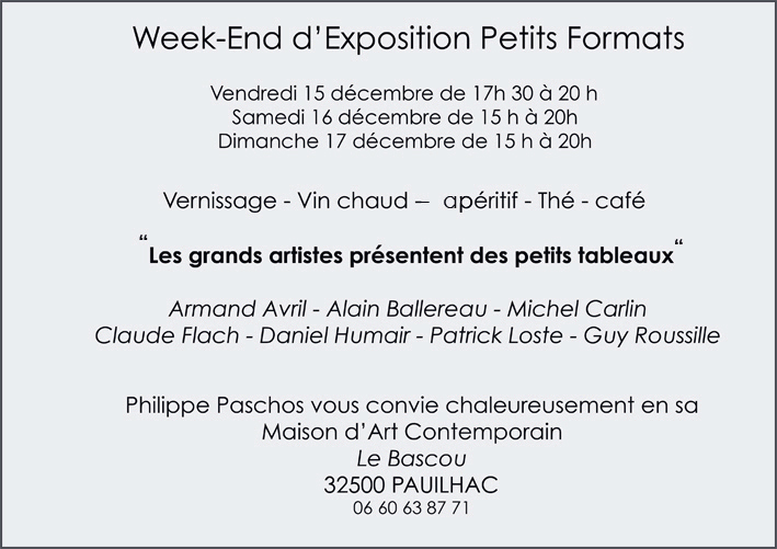 Week end d'Exposition Petits Formats