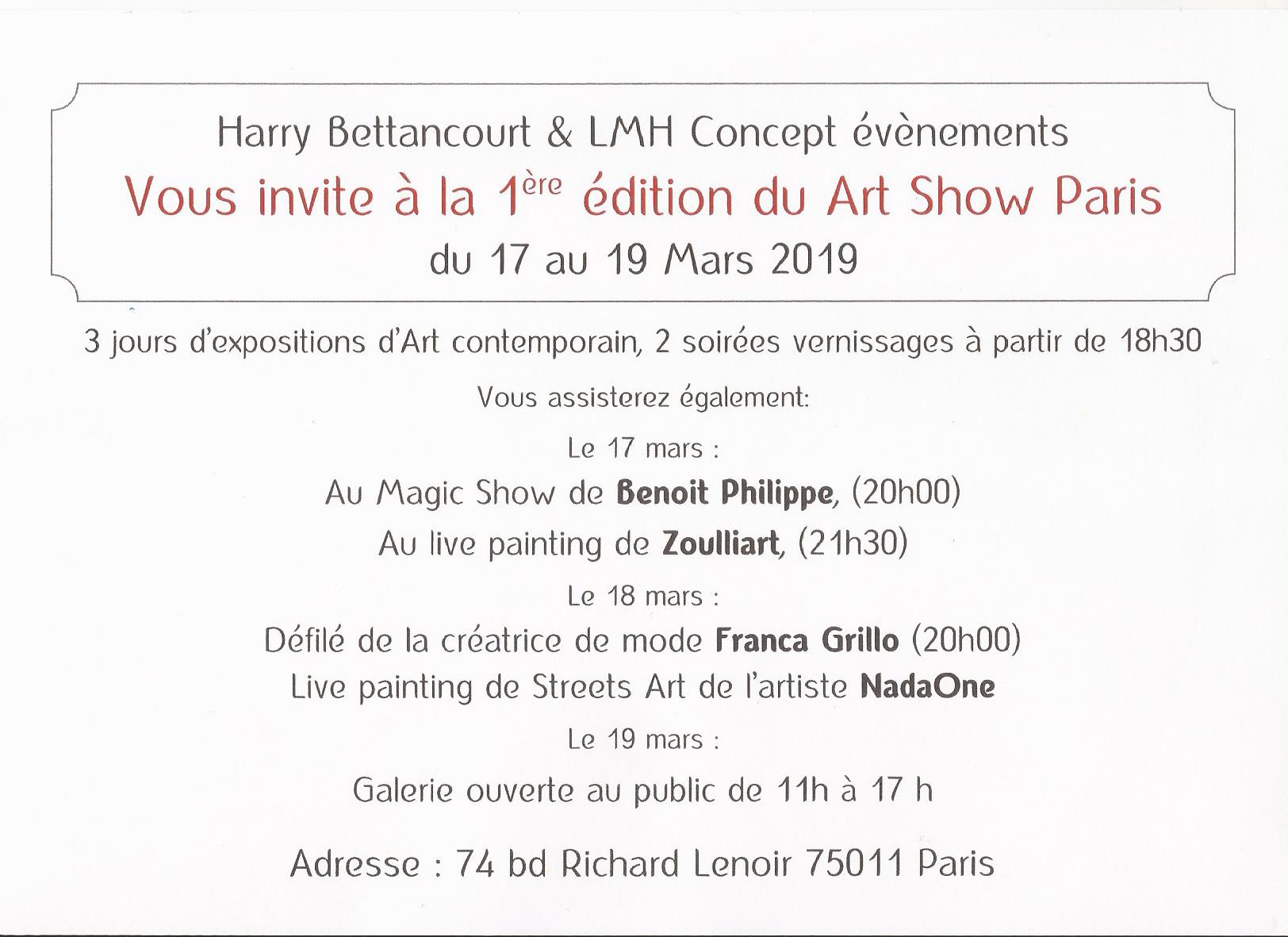 1 ère Edition Art Show Paris