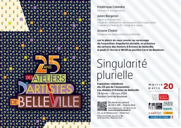 Les 25 ans des Ateliers d'Artistes de Belleville 