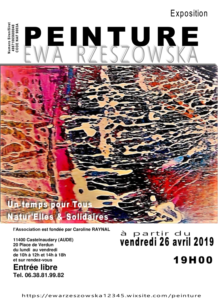 exposition / Peinture/ d'Ewa Rzeszowska