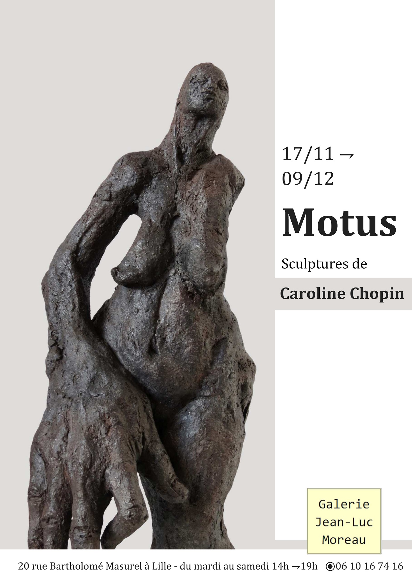 Motus, sculptures de Caroline Chopin