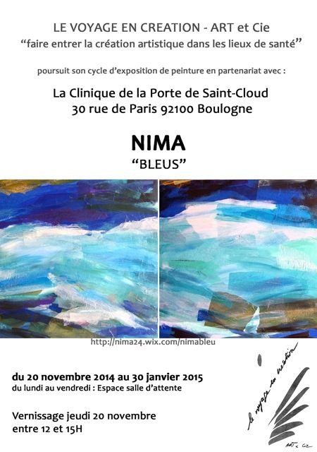 NIMA BLEU - LE VOYAGE EN CREATION ARTS ET CIE