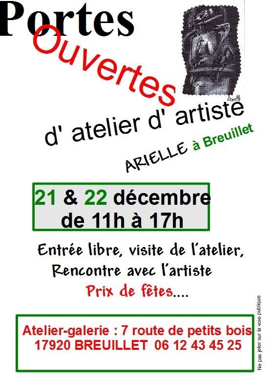 PORTES OUVERTES atelier- galerie d' ARIELLE, 