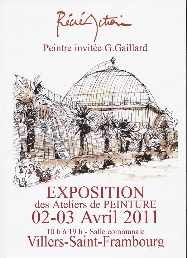 Récréaction exposition de peinture avec G Gaillard peintre invité (croquis de voyage) 