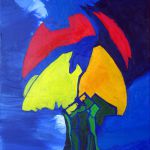 Orage Acrylique sur toile 46 x55