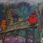 Terrasse en hiver par Segond Patricia