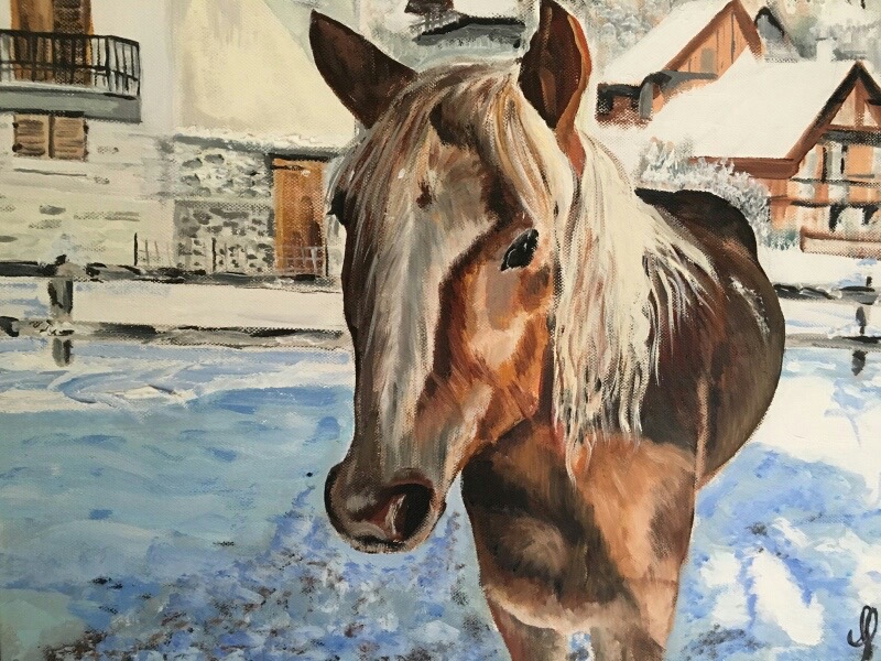 portrait-de-cheval-huile