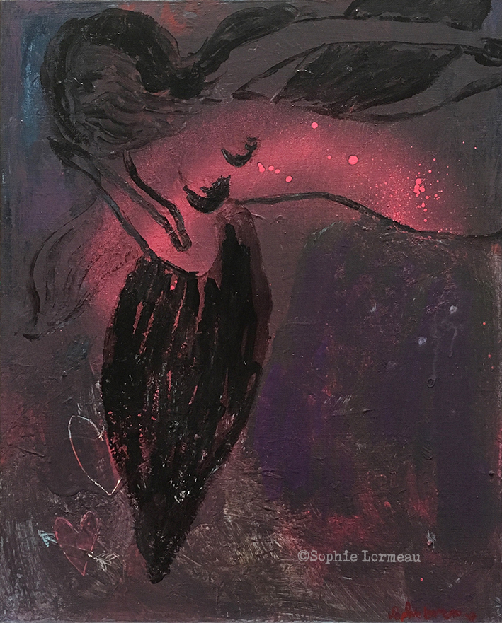 en_debut_d_apres_minuit-peinture-sophie-lormeau-painting-woman-night-angel-black-ange-noir-sophielormeau-lover-amoureuse-in-love