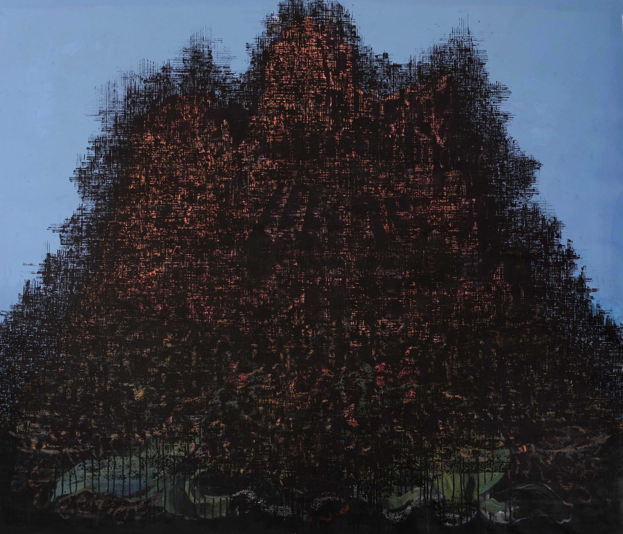 mehdi-sharafi-naissance-de-babel-acrylique-sur-toile-175-x-150-cm-2015-2020