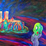 Notre Dame Paris Scream of Munch par Wabyanko