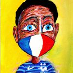 Euro 2020 France Portrait Painting par Wabyanko