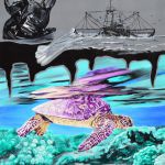 Tortue marine contre le plastique à usage unique