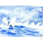 Tempête en mer