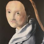 jeune femme, piercing, hommage a Vermeer