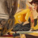 LA DAME EN JAUNE par BRIGITTE LAPORTE