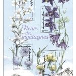 Bloc 4 Timbres Fleurs des montagnes par Alexandre Palezis