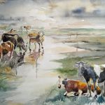 Vaches au marais