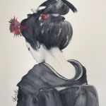 Geisha Black and White aux Douceurs Rouges par Christine PETTE-GAUTHERON . Pseudonyme: CHRISTY