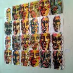 Mur de Faciès par Mireille BONARD