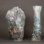 Karima Duchamp, golden rocks ceramics