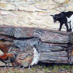 Le chevreau dans la basse-cour par CLAUDE EVRARD