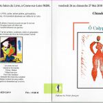 CB Annonce Salon Livre O Calypso SPF2018