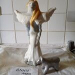 représentation d'un ange avec l'agneau par Anna-Maria Carmine Domitilla ONNIS - Contactez l'artiste plutôt par téléphone ou mail divadive2323@gmail.com