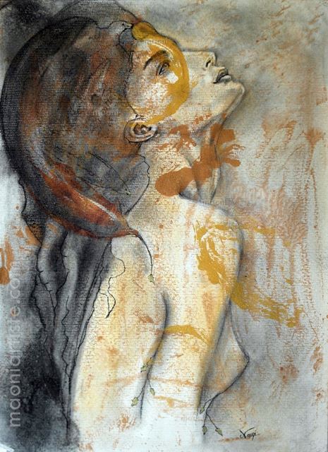 who-maoniartiste-portrait-fusain-acrylique_femme_lumiere-465x640