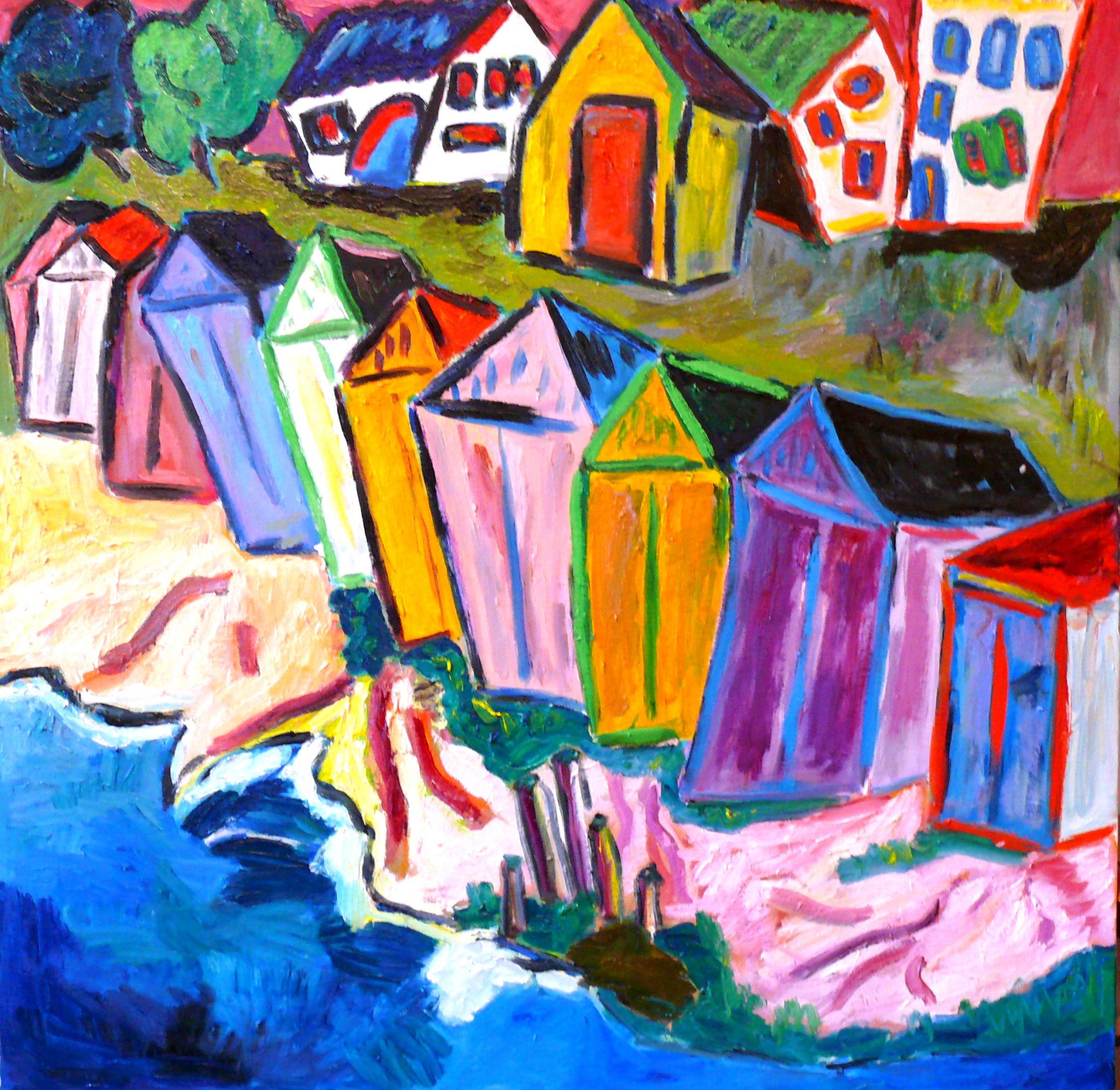 cabanes-de-plage-100x100cm