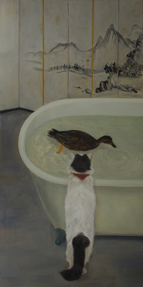 chat-canard-baignoire-et-paravent