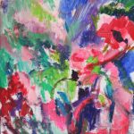 Fleurs lumineuses, 2016 Huile sur toile, 73x54