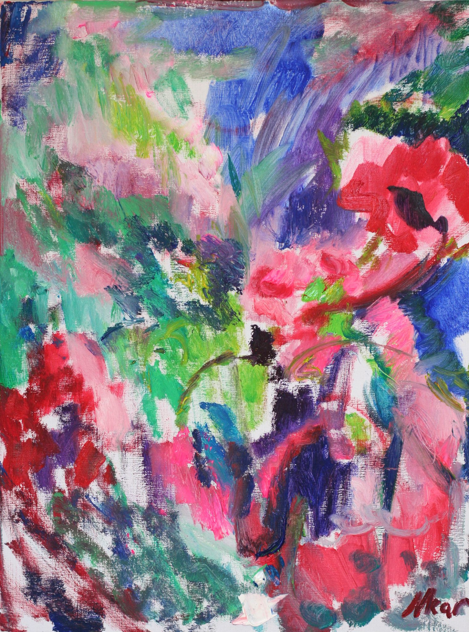 fleurs-lumineuses-2016-huile-sur-toile-73x54