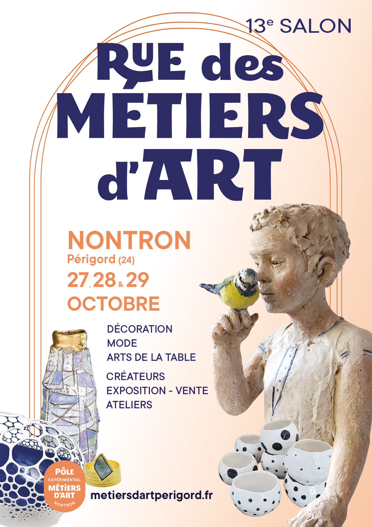 13e Salon Rue des Métiers d'Art à Nontron - 27, 28 et 29 octobre 2023