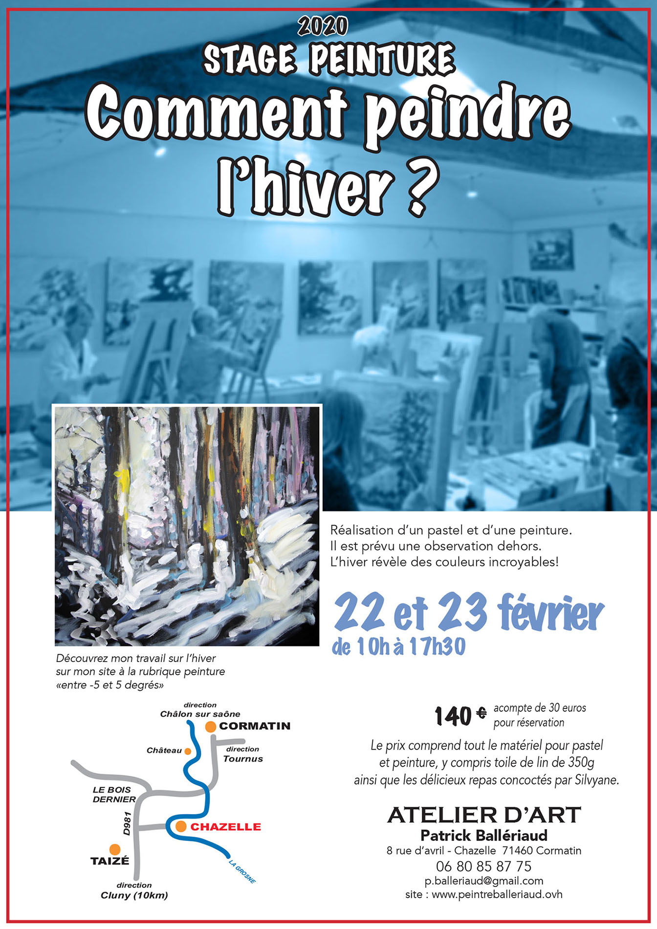 COMMENT PEINDRE L'HIVER