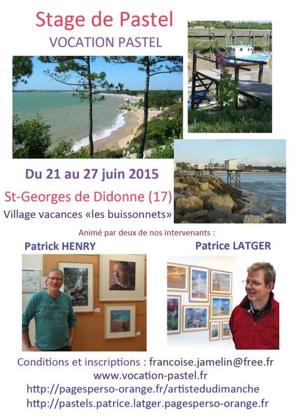 Stage Pastel du 21 au 27/06/2015