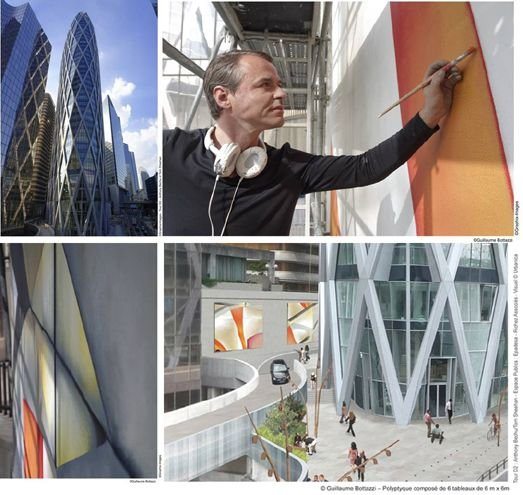 Une peinture de 215 m² : Guillaume Bottazzi à La Défense