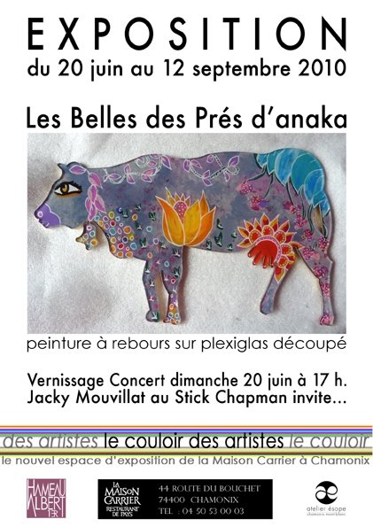 Vernissage - Concert de l'expo Belles des Prés d'anaka à Chamonix